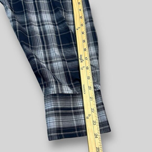 Wrangler Shirt Mens 3XL Big & Tall Blue Plaid Western Shirt Pearl‎ Snap - Picture 5 of 6